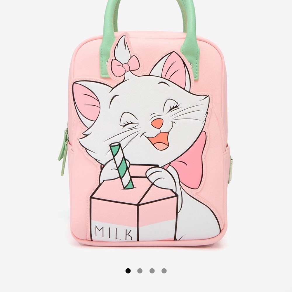 Loungefly Pink Marie Milk Box Backpack and Wallet set